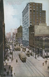 Second Avenue and Alaska Building Postcard