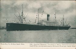 Steamship "Minnesota", Seattle Oriental Lines Washington Steamers Postcard Postcard Postcard