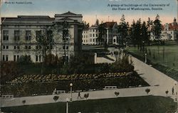 A Group of Buildings at the University of the State of Washington Seattle, WA Postcard Postcard Postcard