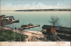 Leshi Park and Lake Washington Postcard