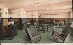 Holland Hotel Parlor Postcard