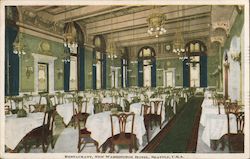 Restaurant, New Washington Hotel Postcard