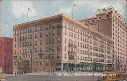 Moore's Theatre and Hotel Washington Postcard