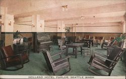 Holland Hotel Parlor Postcard
