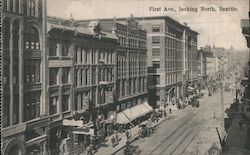 First Ave., looking North Postcard
