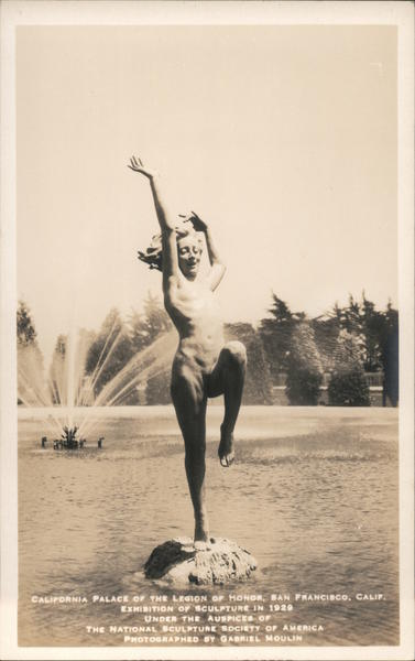 California Palace of the Legion of Honor Exhibition of Sculpture in 1929 San Francisco