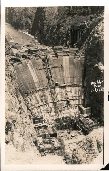 Construction: Boulder Dam July 10th Boulder City Nevada