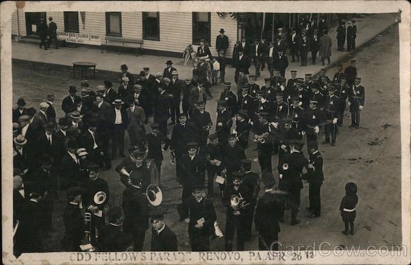 Odd Fellows Parade APR 26 1912 Renovo Pennsylvania