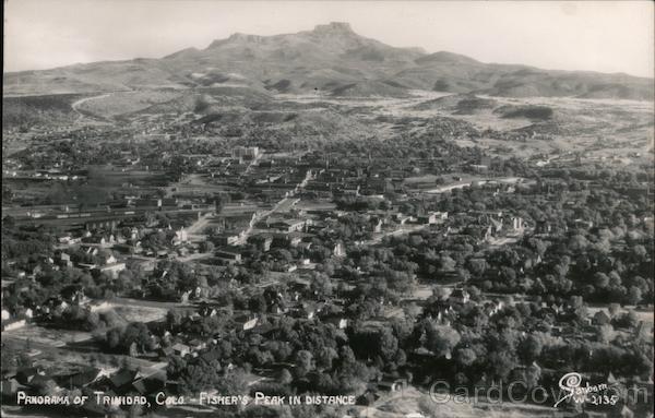Trinidad Colorado Panoramic View With Fisher's Peak