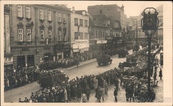 German Troops  in Trucks Germany Nazi Germany