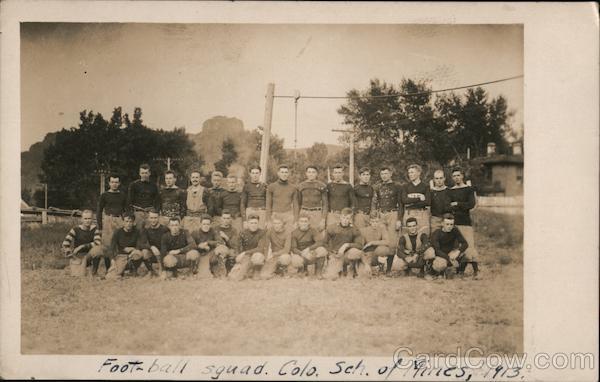 1913 Football Squad Colorado School of Mines Golden