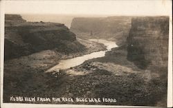 View from Rim Rock, Blue Lake Postcard
