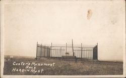 Custer's Monument Postcard