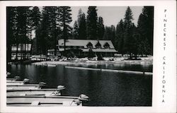 Lake view with boats Pinecrest, CA Postcard Postcard Postcard