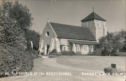 Church of the Recessional, Forest Lawn Glendale, CA Postcard Postcard Postcard