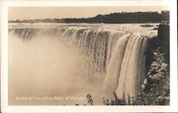 Brink of Canadian Falls Postcard