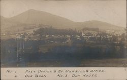 Post Office & Dr. Merrill's Office Postcard
