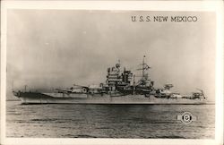 USS New Mexico Postcard