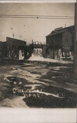 Mill, Dam - Flooding Winter Scene - Probably Minnesota Postcard Postcard Postcard