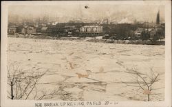 Ice Break Up - February 27, 1914 Postcard