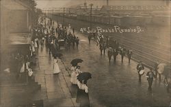 Fourth July Parade Postcard