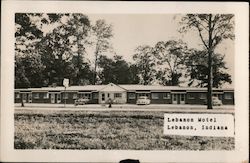 Lebanon Motel Indiana Postcard Postcard Postcard