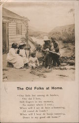 The Old Folks at Home - Blackface Black Americana Postcard Postcard Postcard