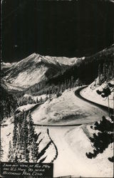 Infra-red view of Red Mtn and U.S. Hwy 40 near Berthoud Pass Colorado Postcard Postcard Postcard