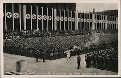 1936 Olympic Torch Relay Berlin Postcard