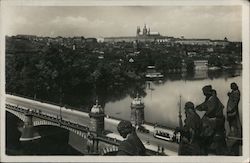 Charles River Bridge Prague, Czech Republic Eastern Europe Postcard Postcard Postcard