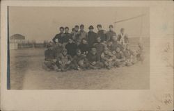 Early Football Team, circa 1906 Postcard
