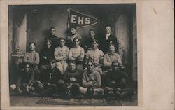 EHS Football team 1905 Postcard Postcard Postcard