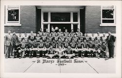 St Mary's Football Team, 1949 High School? Postcard