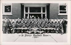 St Mary's Football Team, 1949 High School? Postcard Postcard Postcard