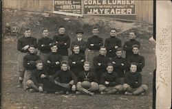 Football Team Yeagertown, PA Postcard Postcard Postcard