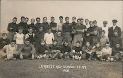 Lafayette High School Team 1908 Postcard