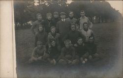 Early Football Team, Circa 1908 Postcard