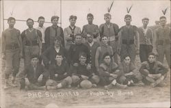 P.H.S. Pullman High School Squad 1910 Washington Football Burns Postcard Postcard Postcard
