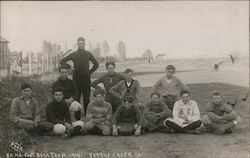 B.C. High School Football Team - 1908 Battle Creek, IA Puck Postcard Postcard Postcard