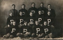 Pillsbury Academy Football Team 1908 Postcard