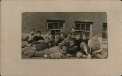 Boys Football Team, Circa 1908 Postcard