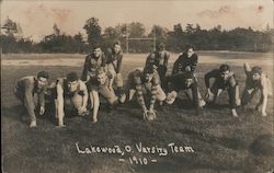 Lakewood, O. Varsity Team 1910 Postcard