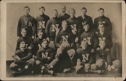 1911 Football Team "N" Postcard