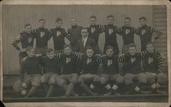 1911 PJRS Football Team Postcard