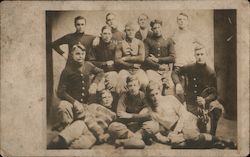 Early Football Team Postcard Postcard Postcard