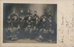 1908 Champions Erie Football Team College, Possibly Michigan Wolverines? Postcard