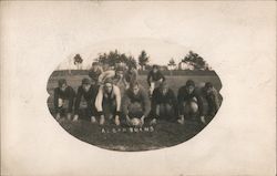 Algonquins Football Team Postcard