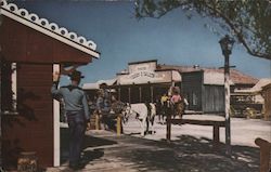 Street Scene, Last Frontier Village Postcard