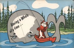 Tony the Tiger Having a Whale of a Time Postcard