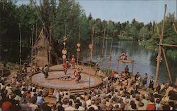 Frontierland Indian Village - Disneyland Postcard